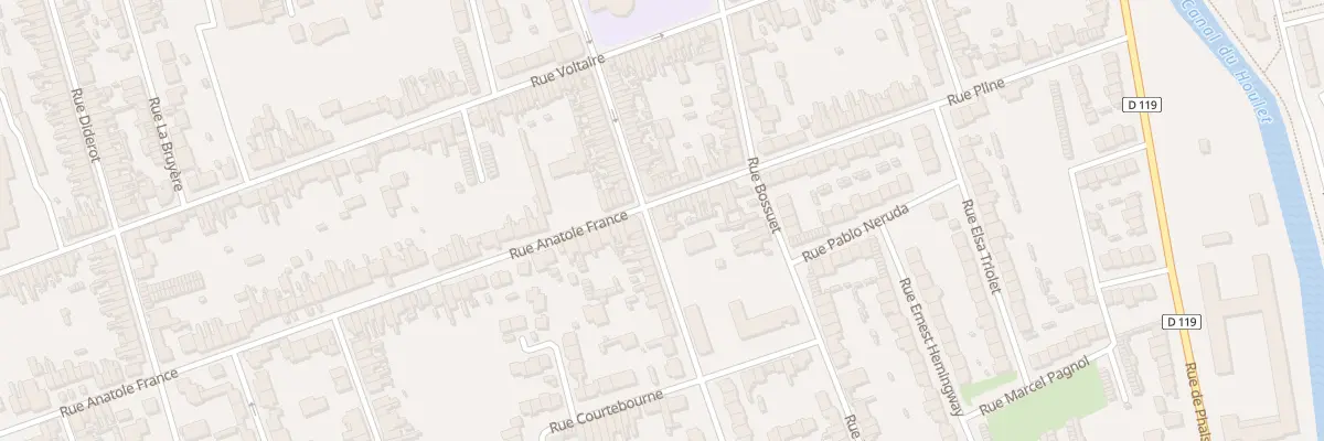Plan du 230 Rue Anatole France à Calais