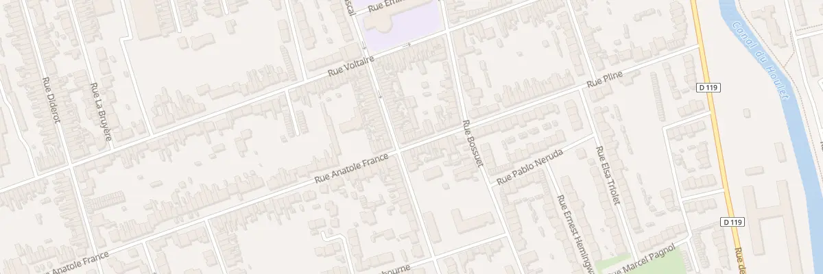 Plan du 191 Rue Anatole France à Calais
