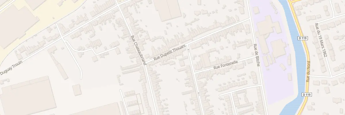 Plan du 22 Rue Dupetit Thouars à Calais