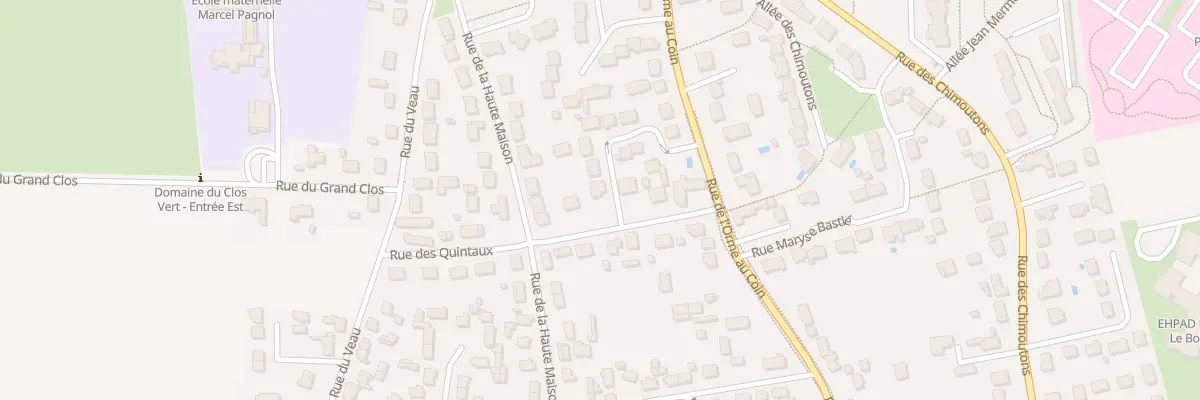 Plan du 86 Rue des Quintaux à Saran