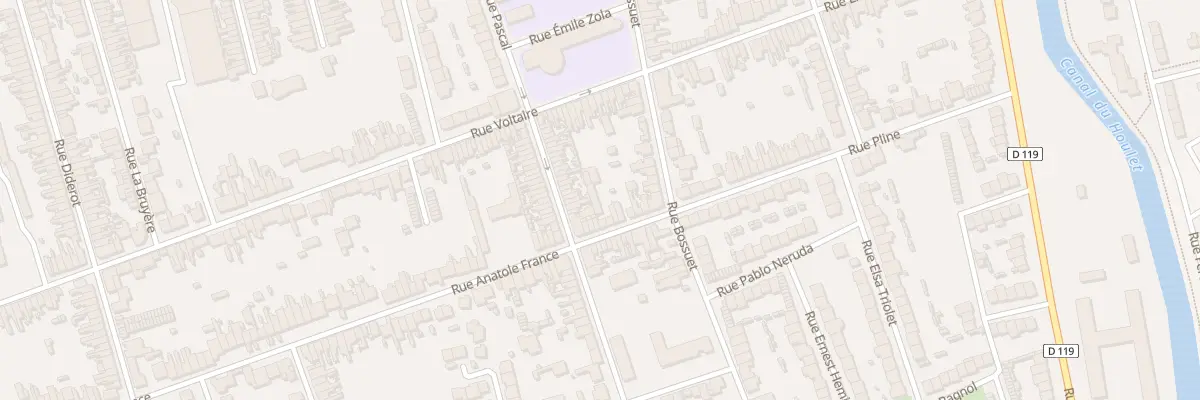 Plan du 195 Rue Anatole France à Calais