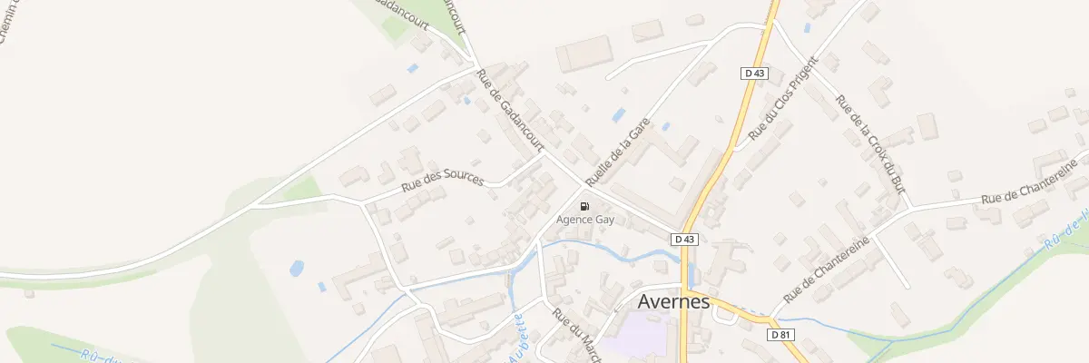 Plan du 7 Pl du Marche - Avernes à Avernes