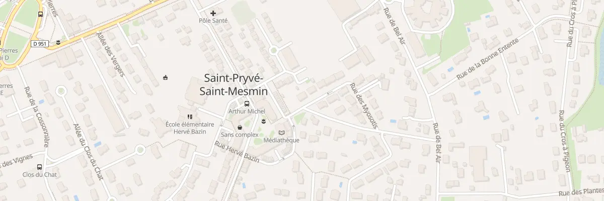Plan du 21 Rue des Myosotis à Saint-Pryvé-Saint-Mesmin