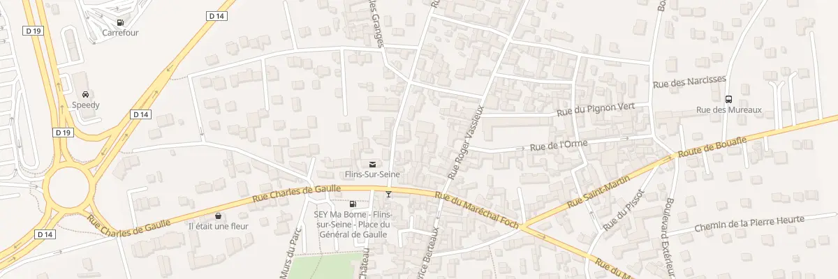 Plan du 44 Rue de Meulan à Flins-sur-Seine