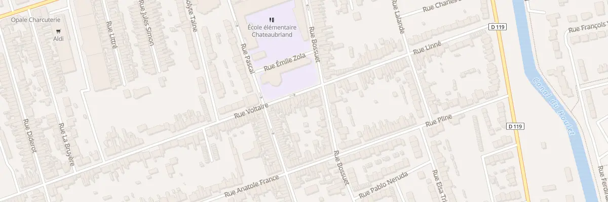 Plan du 160 Rue Voltaire à Calais
