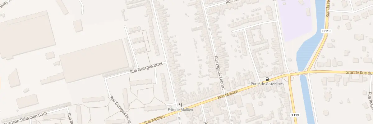 Plan du 34 Rue Chateaubriand à Calais