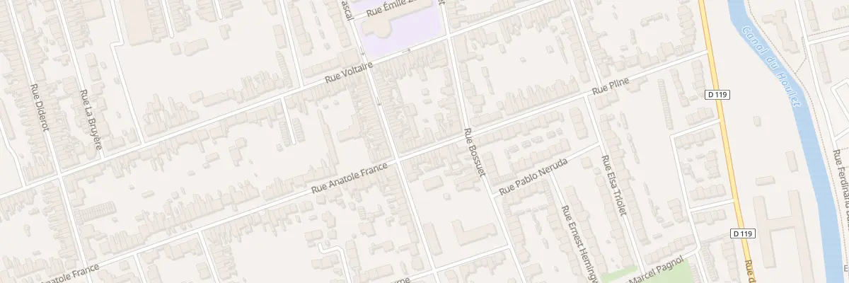 Plan du 197 Rue Anatole France à Calais