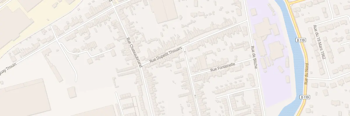 Plan du 28 Rue Dupetit Thouars à Calais