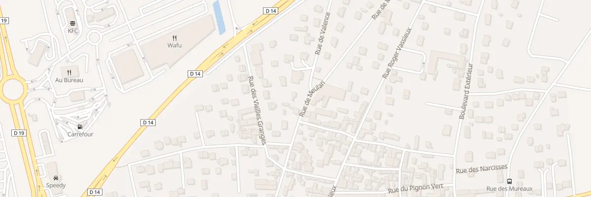Plan du 1 Rue de Valence à Flins-sur-Seine