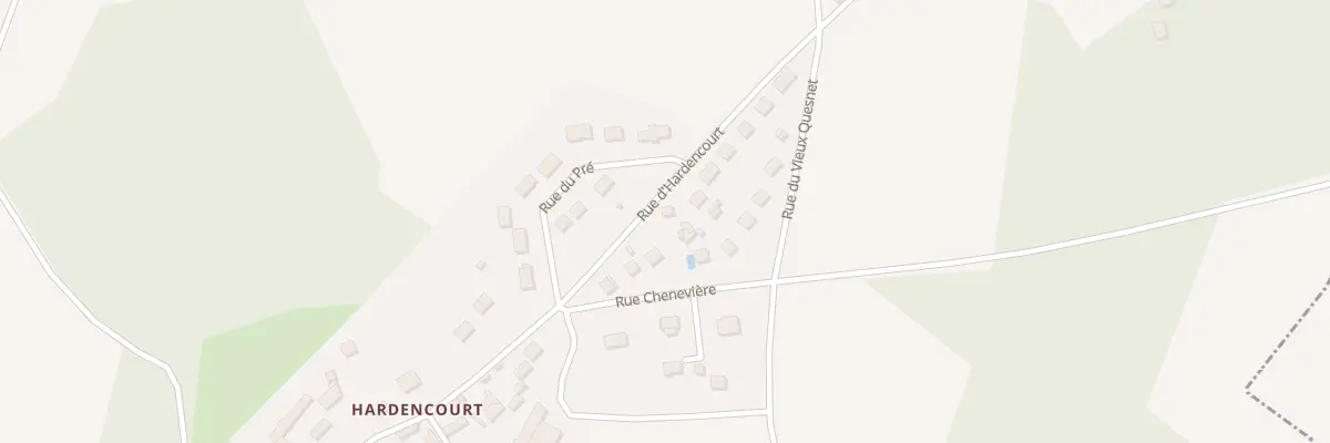 Plan du 13 Rue d’Hardencourt à Jaméricourt
