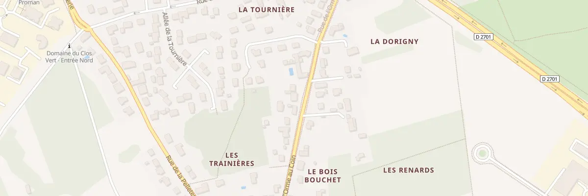 Plan du 1231 Rue de l’Orme au Coin à Saran