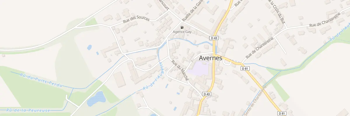 Plan du 12 Rue du Marché à Avernes