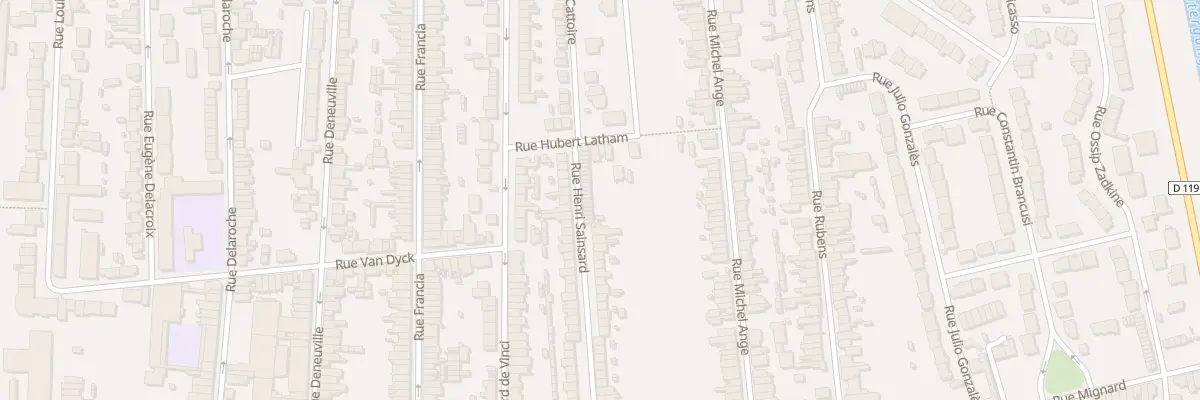 Plan du 2 Rue Hubert Latham à Calais