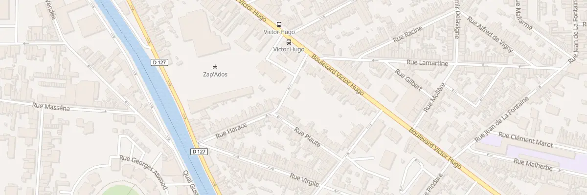 Plan du 1 Rue Horace à Calais