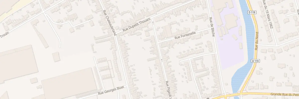 Plan du 61 Rue Pigault Lebrun à Calais