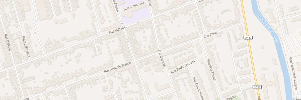 Plan du 209 Rue Anatole France à Calais