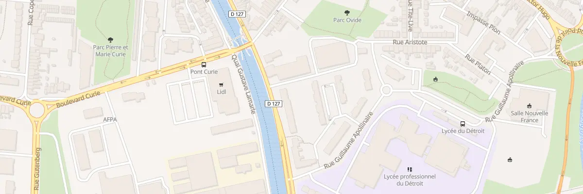 Plan du 203 Quai Lucien Lheureux à Calais