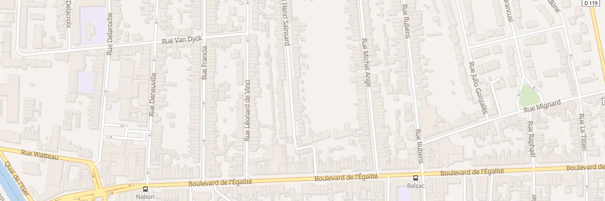 Plan du 75 Rue Henri Sainsard à Calais