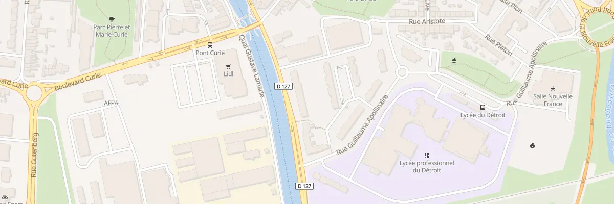 Plan du 211 Quai Lucien Lheureux à Calais