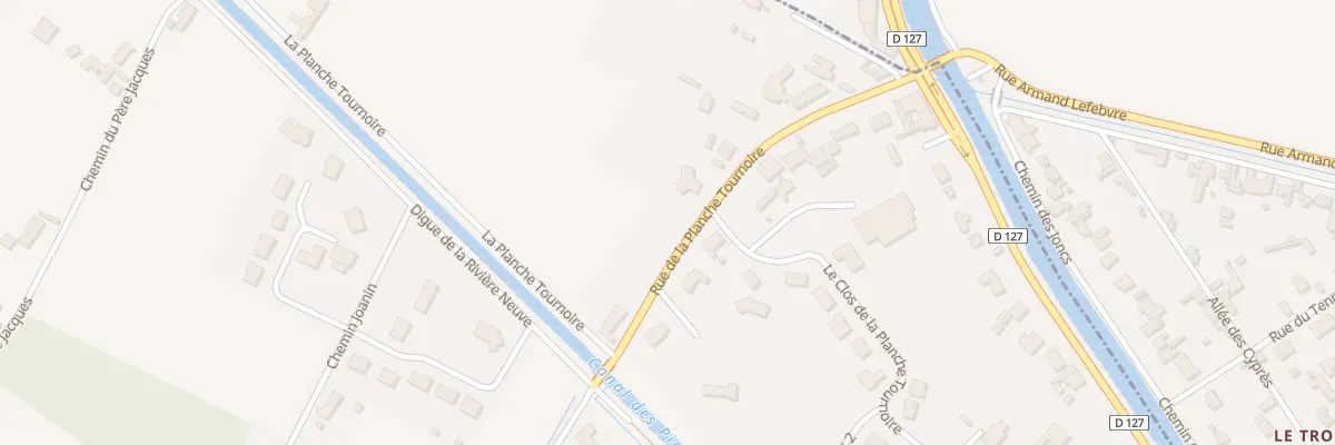 Plan du 170 Rue de la Planche Tournoire à Hames-Boucres
