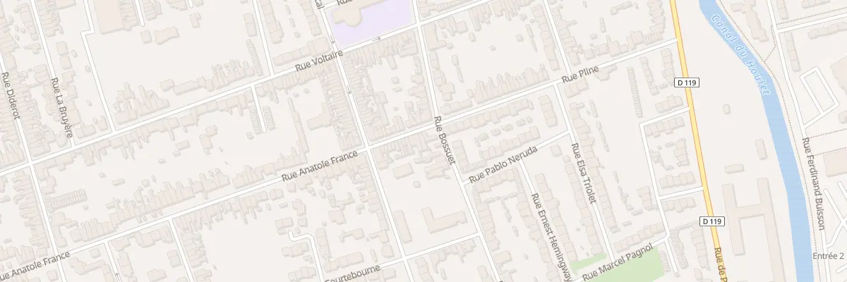 Plan du 254 Rue Anatole France à Calais