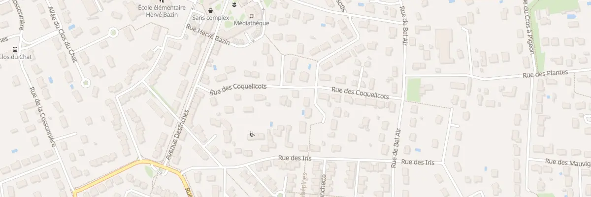 Plan du 15 Rue des Coquelicots à Saint-Pryvé-Saint-Mesmin