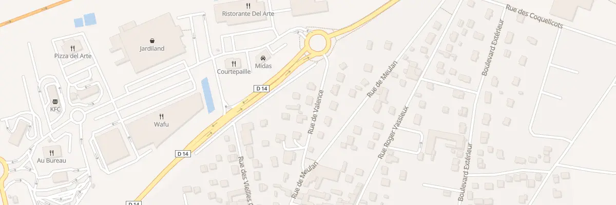 Plan du 93 Rue de Valence à Flins-sur-Seine