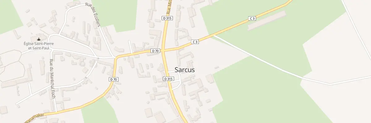 Plan du 29 Rue Mirlandaise à Sarcus
