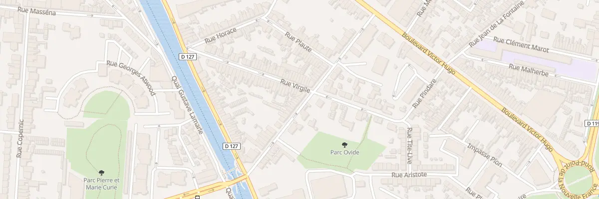 Plan du 38 Rue Ovide à Calais