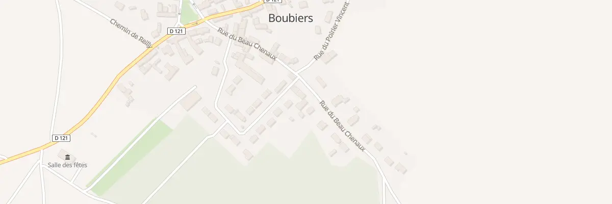 Plan du 14 Rue du Beau Chenaux à Boubiers