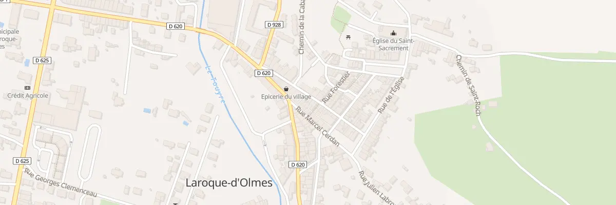 Plan du 24A Rue Saint-jacques à Laroque-d’Olmes