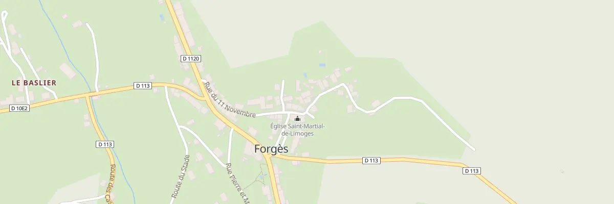 Plan du 7 Rue du 14 Juillet à Forgès