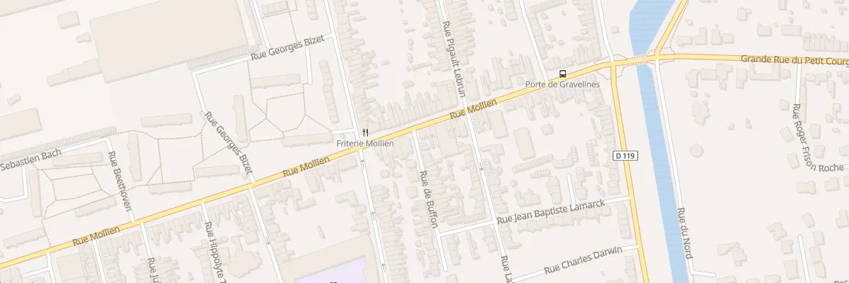 Plan du 224 Rue Mollien à Calais