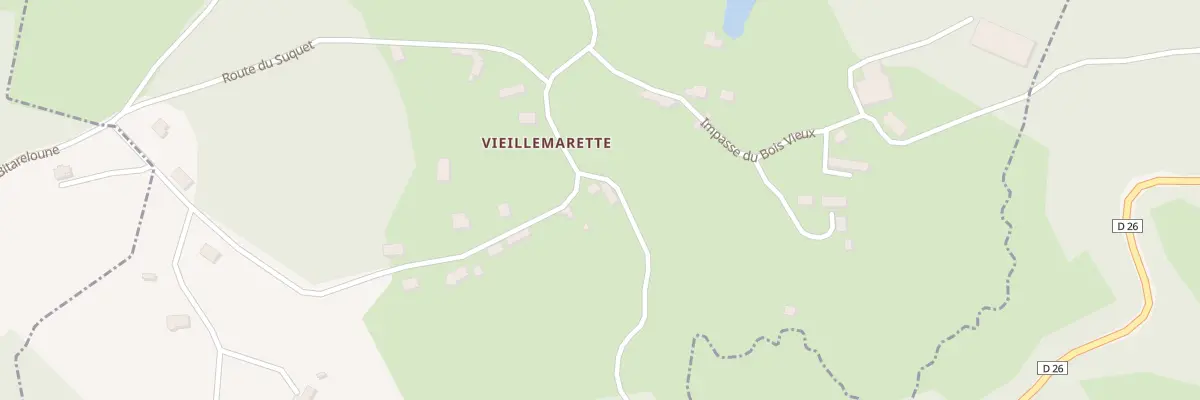 Plan du 15 Vieillemarette à Gimel-les-Cascades