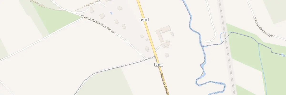 Plan du 8 Rte Départementale 191 à Montainville