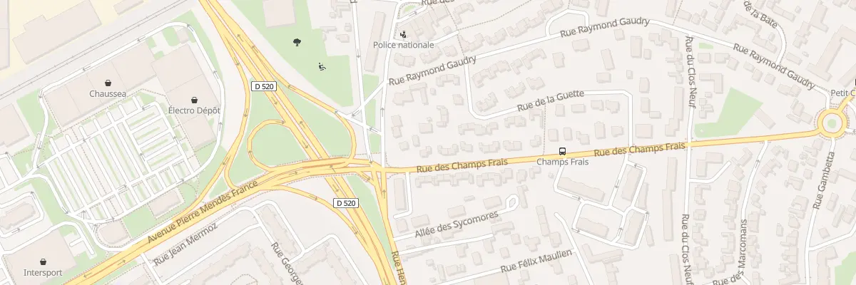 Plan du 3B Rue des Champs Frais à Saint-Jean-de-la-Ruelle