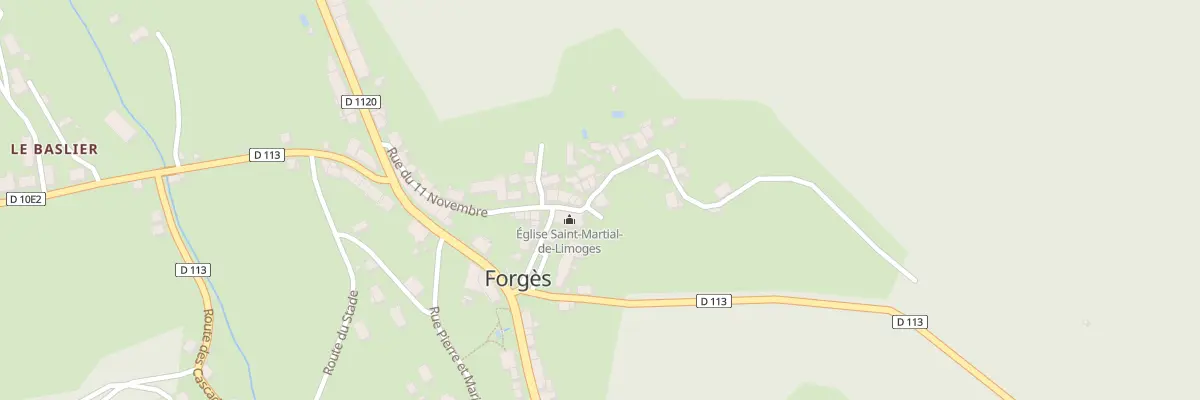 Plan du 2 Rue du 14 Juillet à Forgès