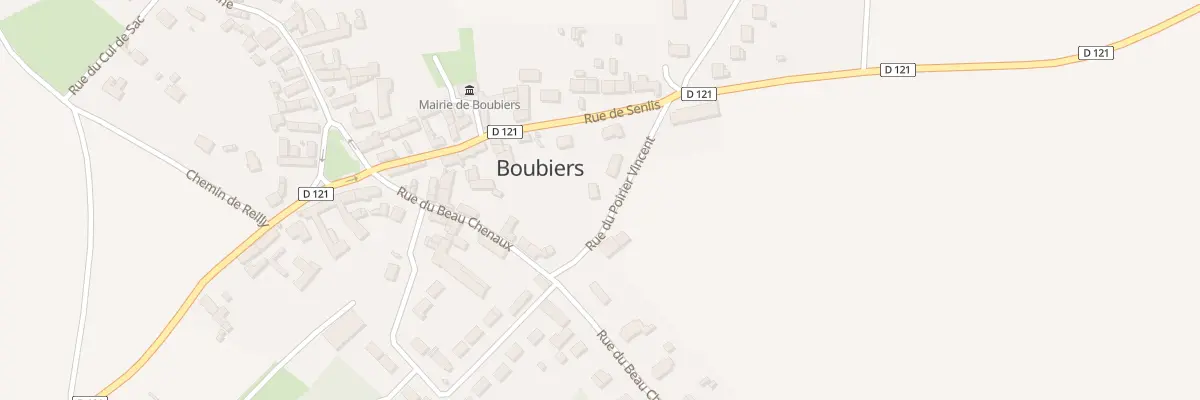 Plan du 6 Rue du Poirier Vincent à Boubiers