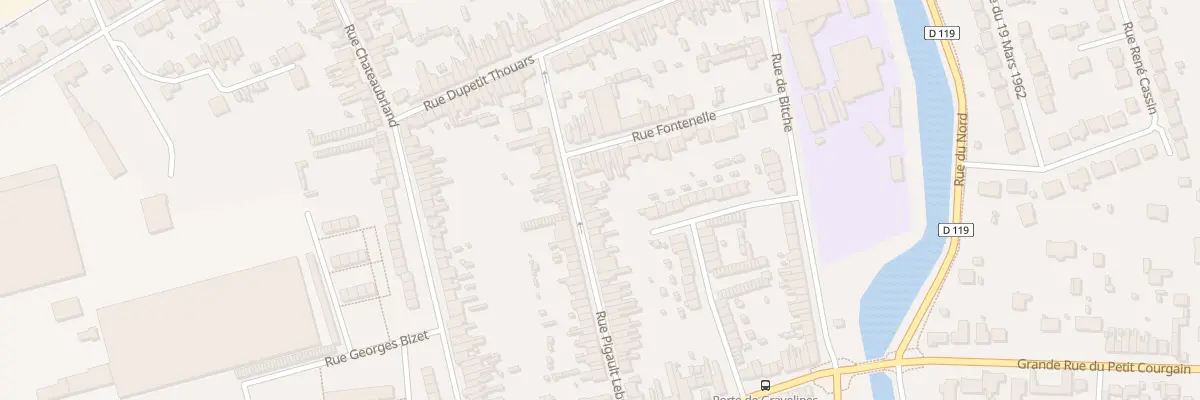 Plan du 58 Rue Pigault Lebrun à Calais