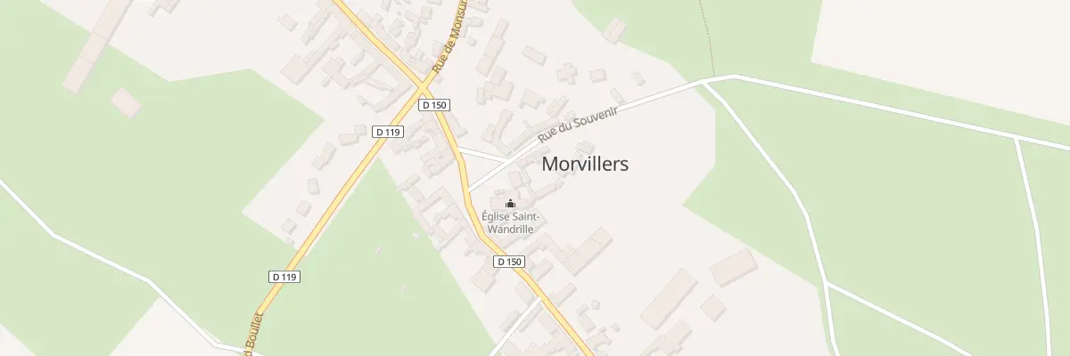 Plan du 4 Rue du Souvenir à Morvillers
