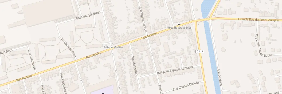 Plan du 230 Rue Mollien à Calais