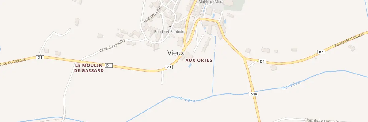 Plan du 5011 Aux Ortes à Vieux