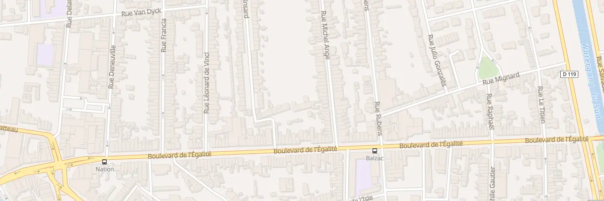 Plan du 19 Rue Michel Ange à Calais
