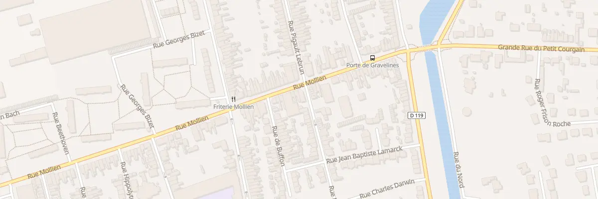 Plan du 236 Rue Mollien à Calais