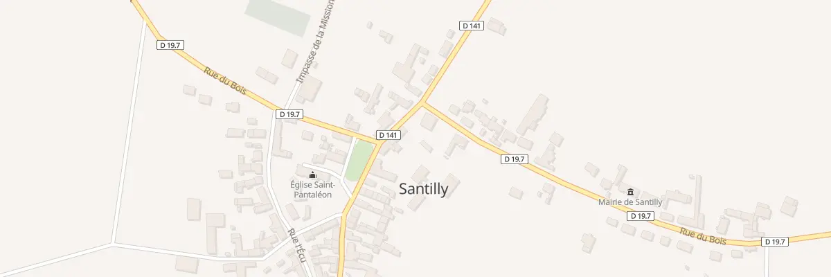 Plan du 6 Rue du Bois à Santilly