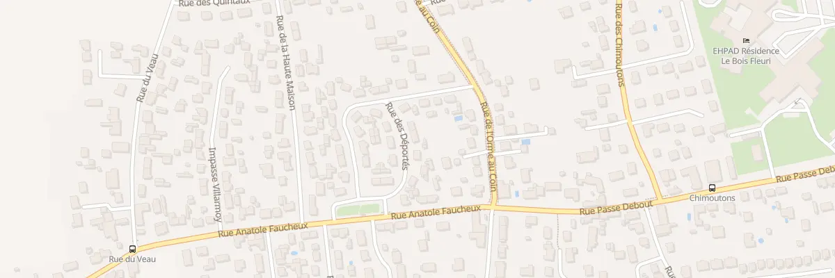 Plan du 338 Rue des Déportés à Saran