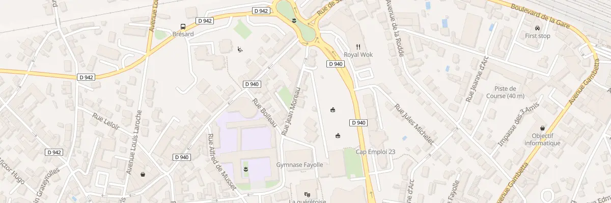 Plan du 3 Rue Jean Moreau à Guéret