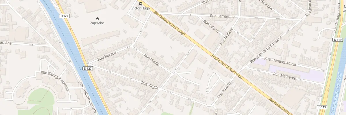 Plan du 12 Rue Ovide à Calais