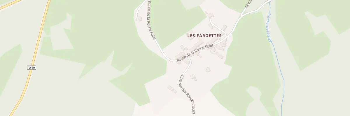 Plan du 469 Rte de la Roche Folet à Nedde