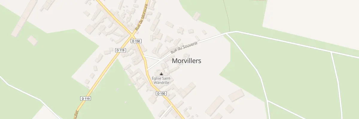 Plan du 6 Rue du Souvenir à Morvillers